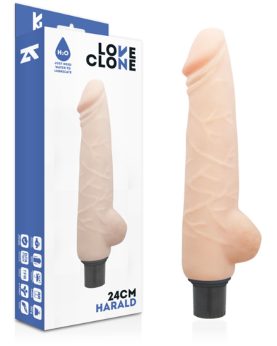 Loveclone - Harald Self Lubrication Vibrator 24 cm -O- 4 cm