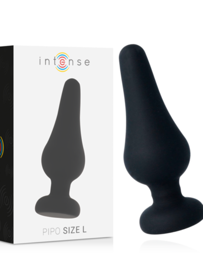 Intense - Anal Plug Pipo L Black Silicone 13 cm