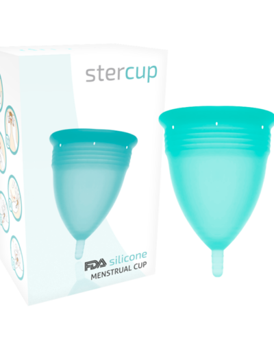 Stercup - Fda Silicone Menstrual Cup Aquamarine - Size L