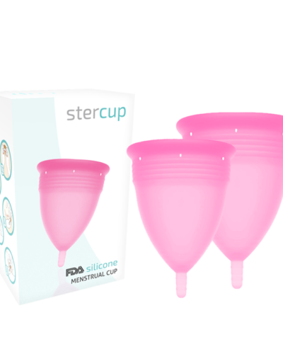 Stercup - Fda Silicone Menstrual Cup Pack Size S + L Pink