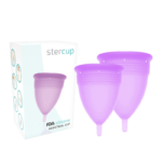 Stercup - Fda Silicone Menstrual Cup Pack Size S + L Lilac