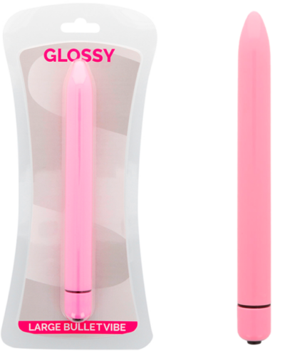 Glossy - Slim Vibrator Pink