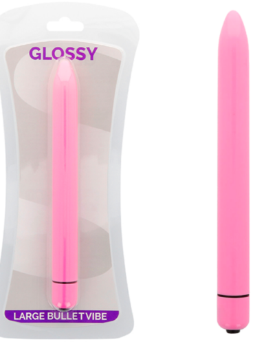 Glossy - Slim Vibrator Deep Rose