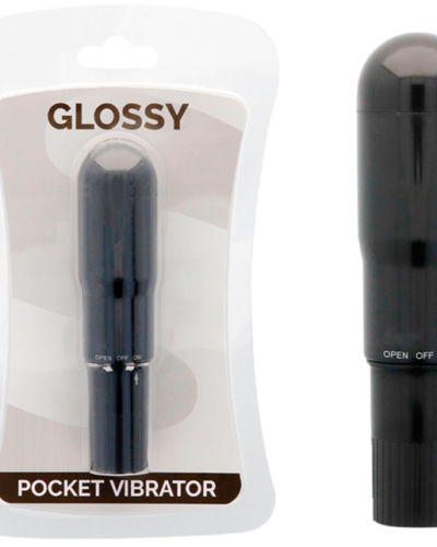 Glossy - Pocket Vibrator Black