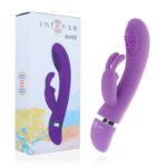 Intense - Susy Silicone Rabbit Lilac Oscillating Vibrator