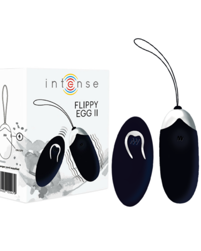 Intense - Flippy II Vibrating Egg With Remote Control Black