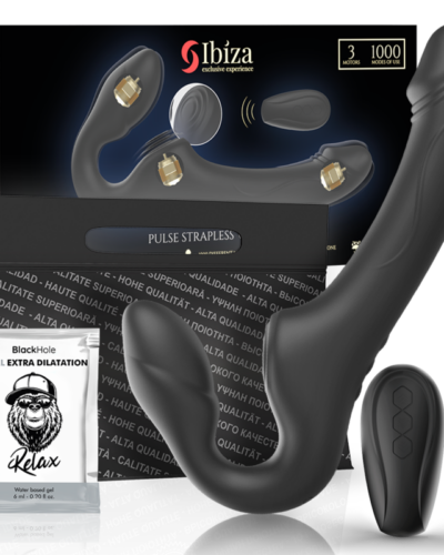 Ibiza - Strapless Vibrator With Remote Control Push Button