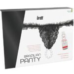 Intt Releases - Brazilian Black Panty With Pearls And Lubricant Gel 50 ml