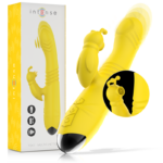 Intense - Toky Multifunction Vibrator Up  Down With Clitoral Stimulator Yellow