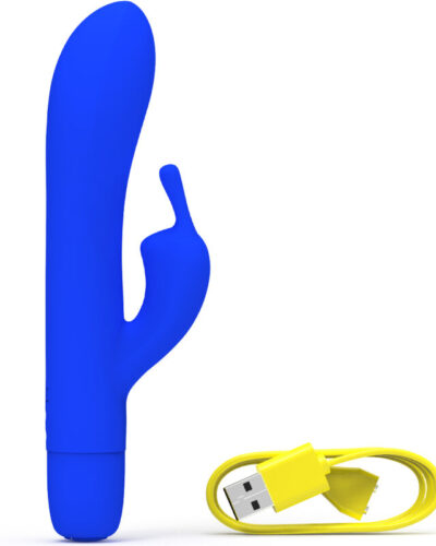 B Swish - Bwild Bunny Infinite Classic Rechargeable Vibrator Blue Silicone