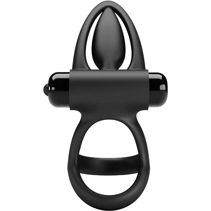 Pretty Love - Vibrating Ring 10 Vibrations Black Silicone - Image 4