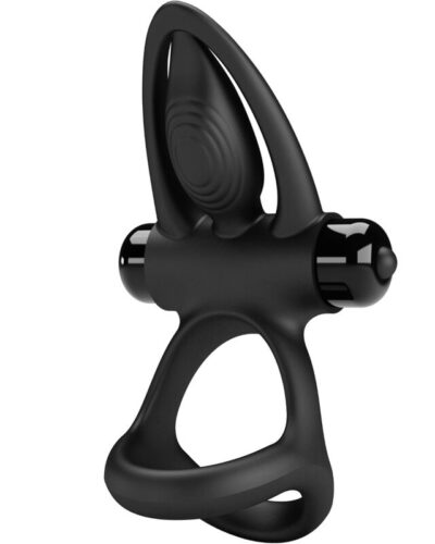 Pretty Love - Vibrating Ring 10 Vibrations Black Silicone