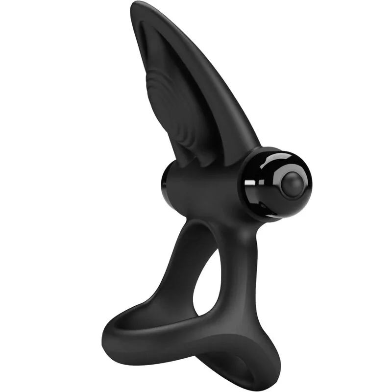 Pretty Love - Vibrating Ring 10 Vibrations Black Silicone - Image 2