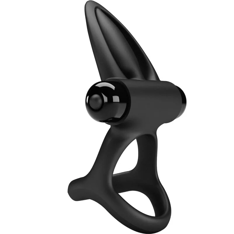 Pretty Love - Vibrating Ring 10 Vibrations Black Silicone - Image 3