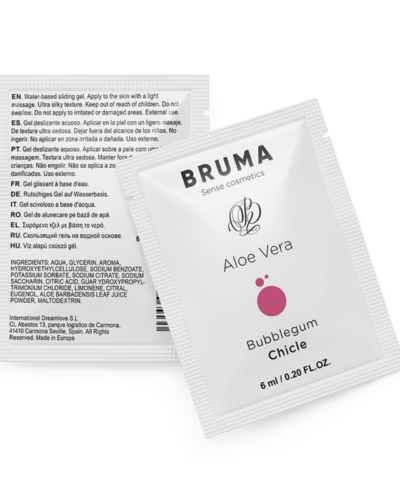Bruma - Aloe Vera Sliding Gel Bubblegum Flavor 6 ml