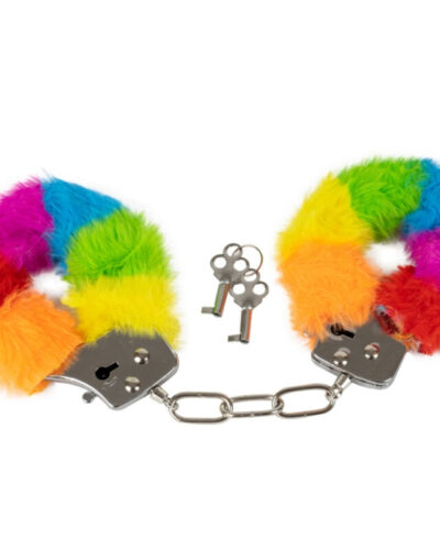 Spencer  Fleetwood - Rainbow Lined Metal Handcuffs