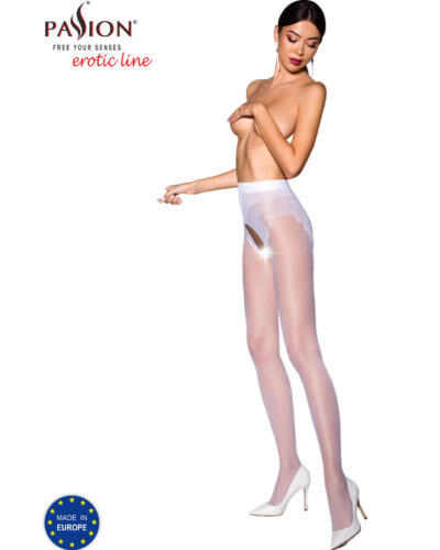 Passion - Tiopen 006 White Tights 1/2 30 Den