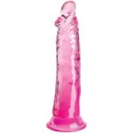King Cock - Clear Realistic Penis 19.7 cm Pink