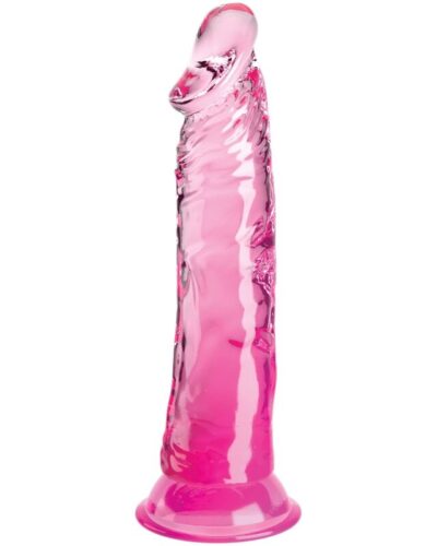 King Cock - Clear Realistic Penis 19.7 cm Pink