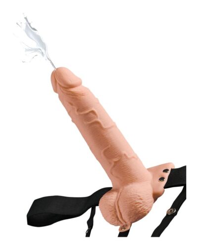 Fetish Fantasy Series - Adjustable Harness Realistic Penis With Balls Squirting 19 cm