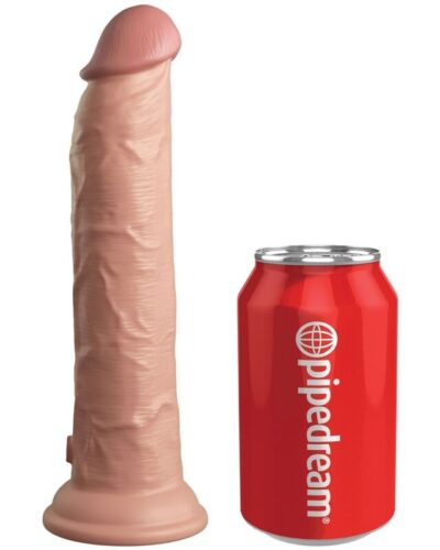 King Cock - Elite Realistic Dildo Vibrator  Silicone Remote Control 23 cm
