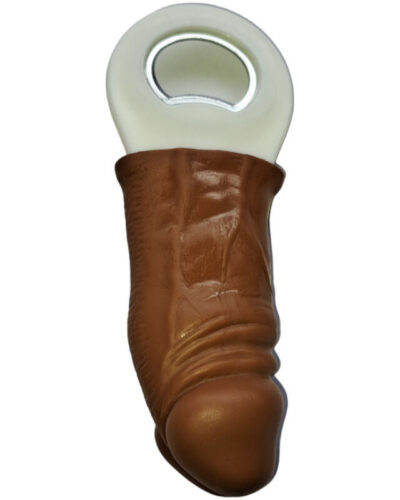 Diablo Picante - Brown Rubber Penis Shaped Opener