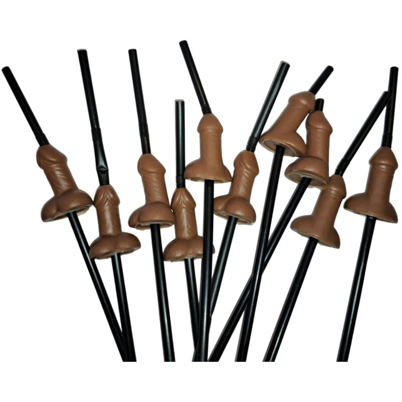 Diablo Picante - Bag Of 10 Natural Big Penis Straws