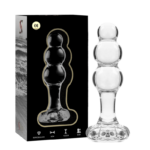 Nebula Series By Ibiza - Model 1 Anal Plug Borosilicate Glass Clear 10.5 cm -O- 3 cm