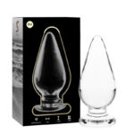 Nebula Series By Ibiza - Model 4 Anal Plug Borosilicate Glass Clear 11 cm -O- 5 cm