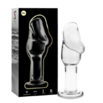Nebula Series By Ibiza - Model 6 Anal Plug Borosilicate Glass Clear 12.5 cm -O- 4 cm