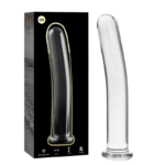 Nebula Series By Ibiza - Model 8 Dildo Borosilicate Glass Clear 14.5 cm -O- 2 cm