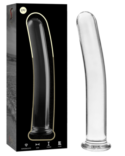 Nebula Series By Ibiza - Model 9 Dildo Borosilicate Glass Clear 15.5 cm -O- 2.5 cm
