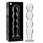 Nebula Series By Ibiza - Model 10 Dildo Borosilicate Glass Clear 16.5 cm -O- 3.5 cm