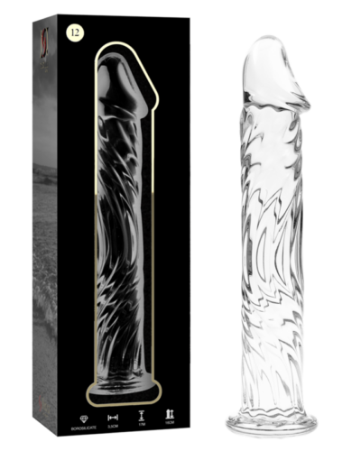Nebula Series By Ibiza - Model 12 Dildo Borosilicate Glass Clear 17 cm -O- 3.5 cm