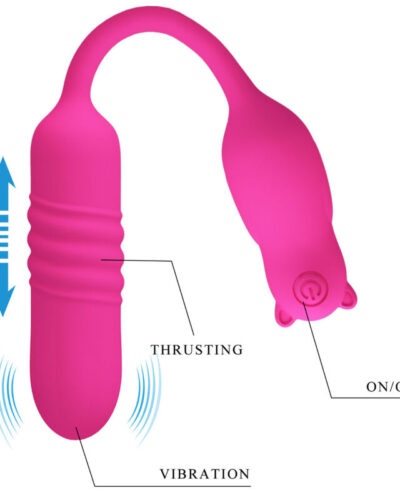 Pretty Love - Nobikuma Pink Silicone Vibrating Bullet