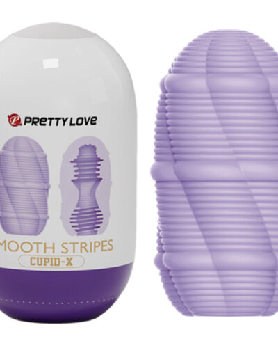 Pretty Love - Smooth Stripes Cupid Masturbator Egg