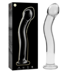 Nebula Series By Ibiza - Model 18 Dildo Borosilicate Glass Clear 18.5 cm -O- 3.5 cm