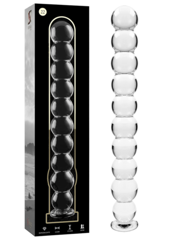 Nebula Series By Ibiza - Model 22 Dildo Borosilicate Glass Clear 21.5 cm -O- 2.5 cm