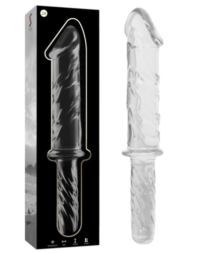 Nebula Series By Ibiza - Model 24 Dildo Borosilicate Glass Clear 28.5 cm -O- 5 cm