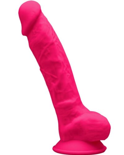 Silexd - Model 1 Realistic Penis Premium Silexpan Silicone Fuchsia 17.5 cm