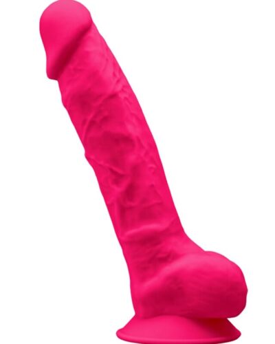Silexd - Model 1 Realistic Penis Premium Silexpan Silicone Fuchsia 20 cm