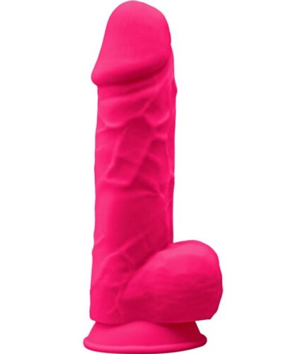 Silexd - Model 1 Realistic Penis Premium Silexpan Silicone Fuchsia 21.5 cm