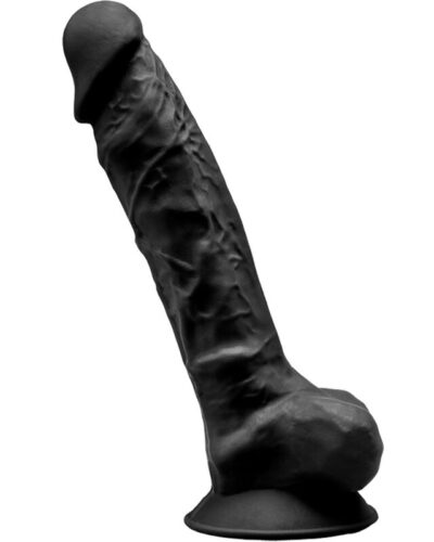 Silexd - Model 1 Realistic Penis Premium Silexpan Silicone Black 23 cm