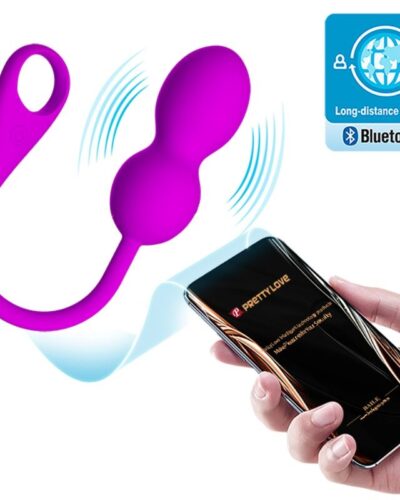 Pretty Love - Elvira Rechargeable Vibrating Balls Purple