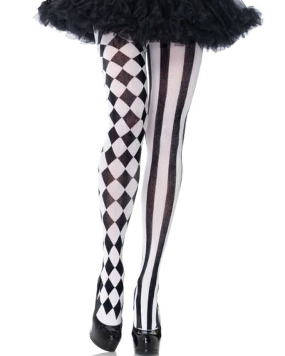 Leg Avenue - Black/White Harlequin Tights