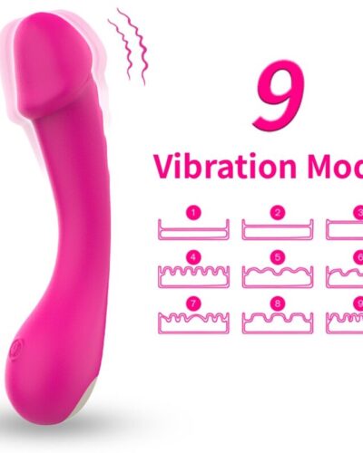 Armony - Dildo Vibrator G-Spot Silicone Fuchsia