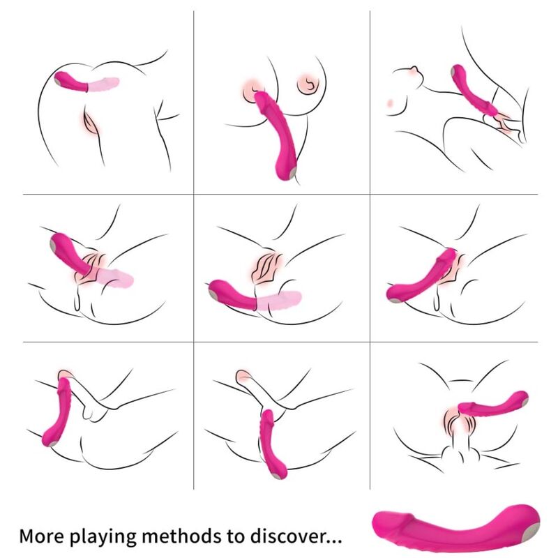 Armony - Dildo Vibrator G-Spot Silicone Fuchsia - Image 2