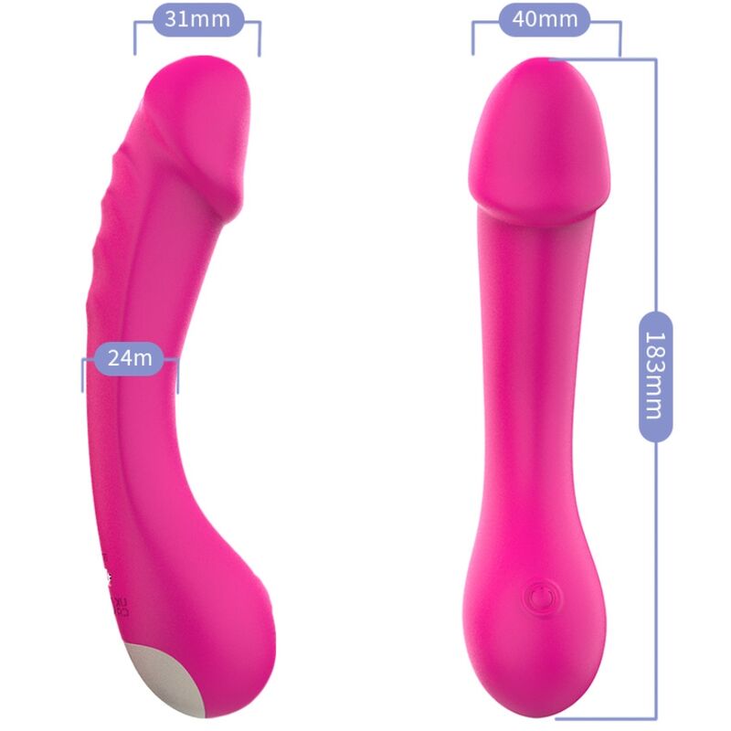Armony - Dildo Vibrator G-Spot Silicone Fuchsia - Image 3