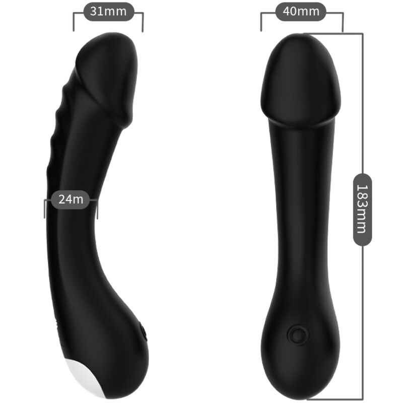 Armony - Dildo Vibrator G-Spot Silicone Black - Image 3
