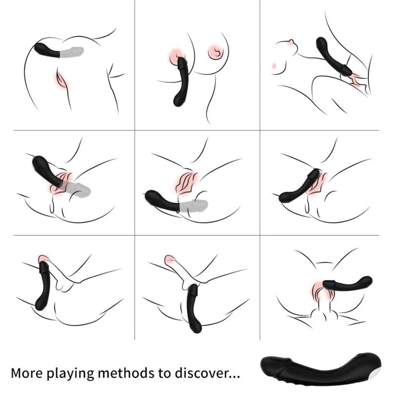 Armony - Dildo Vibrator G-Spot Silicone Black - Image 2